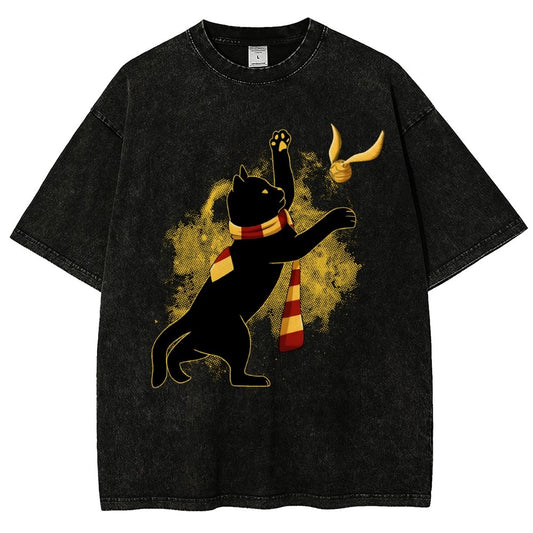Harry Cat Vintage Distressed T-shirt