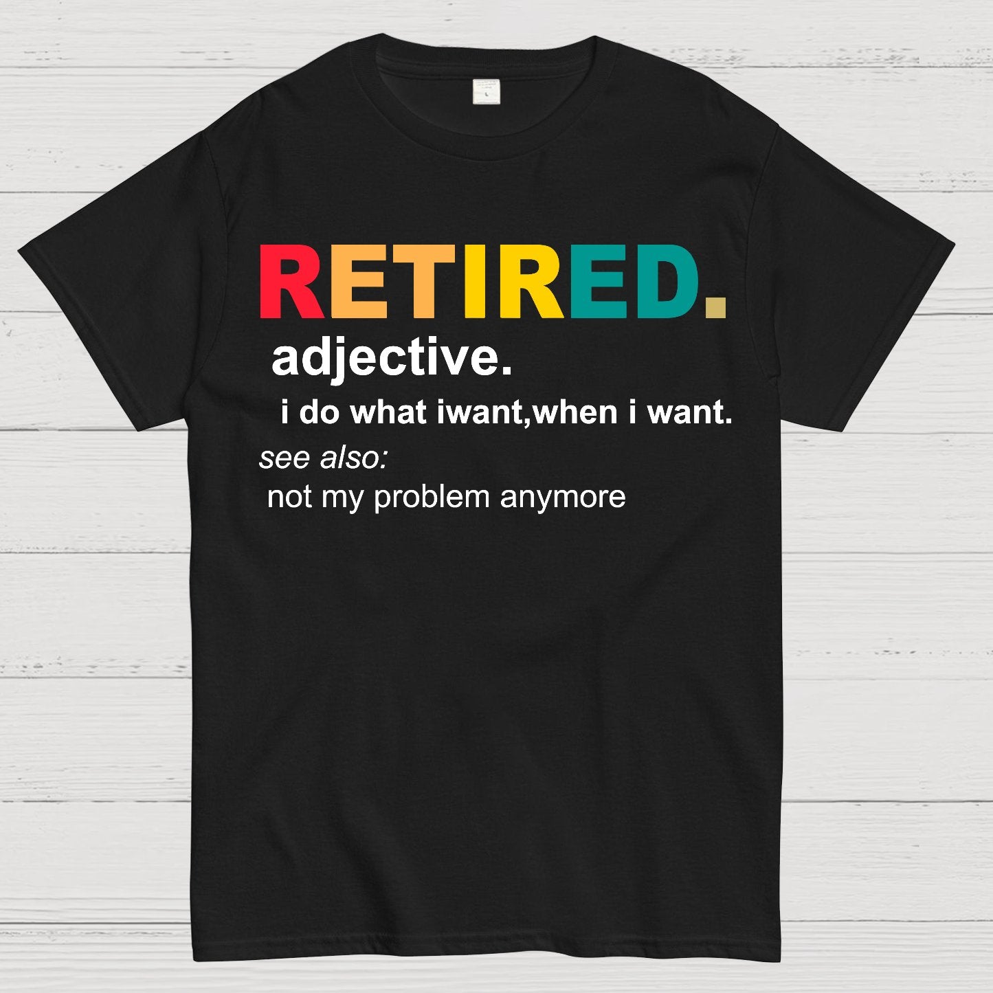 Retired Definition, Funny Retired Classic Geek T-Shirt