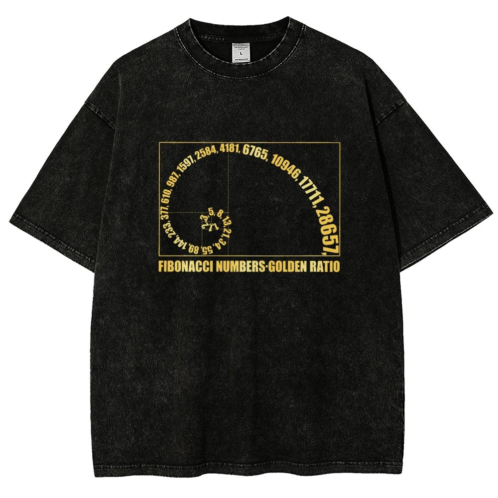 Fibonacci Numbers, Golden Ratio Vintage Distressed T-shirt