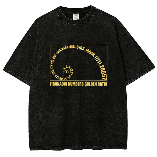 Fibonacci Numbers, Golden Ratio Vintage Distressed T-shirt