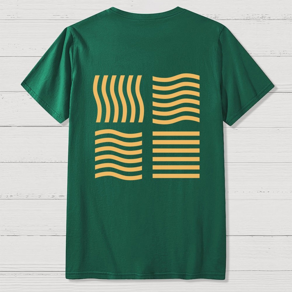 Elemental Stones  Back Printing Geek T-Shirt