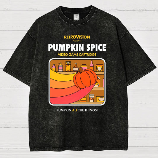 Pumpkin Spice High Score Vintage Distressed T-shirt
