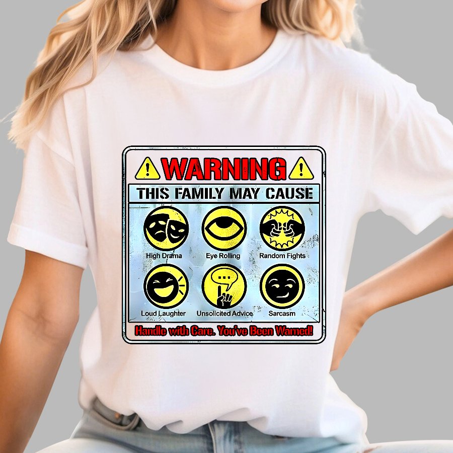 Warning This Family May Cause Geek T-Shirt