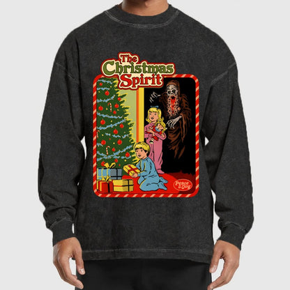 The Christmas Spirit Washed Long Sleeve Tee