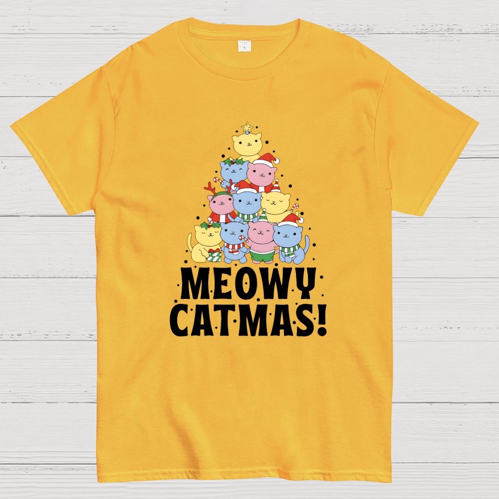 Meowy Catmas! Geek T-Shirt