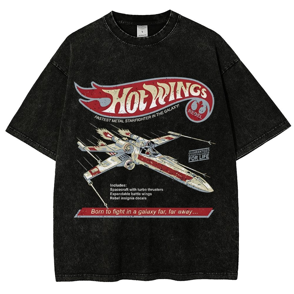 Hot Wings Vintage Distressed T-shirt