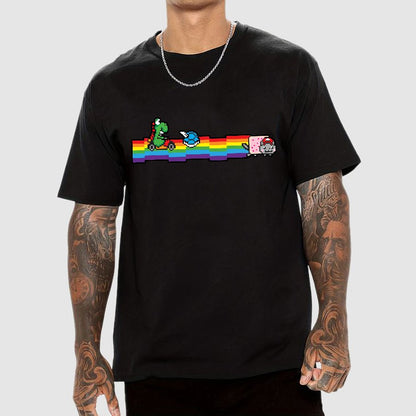 Rainbow Kart Geek T-Shirt