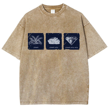Internet Funny Plant.zip.zip Vintage Distressed T-shirt