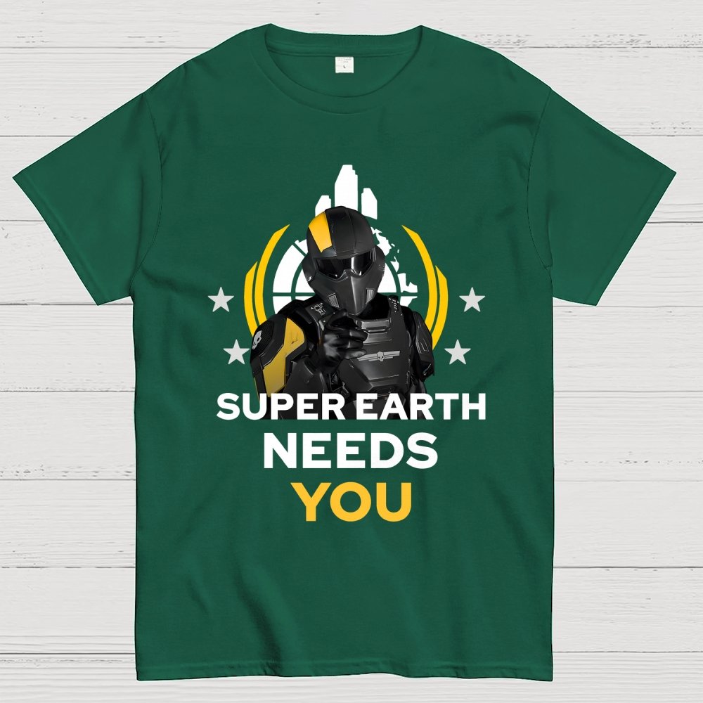 Super Earth Needs You Geek T-Shirt