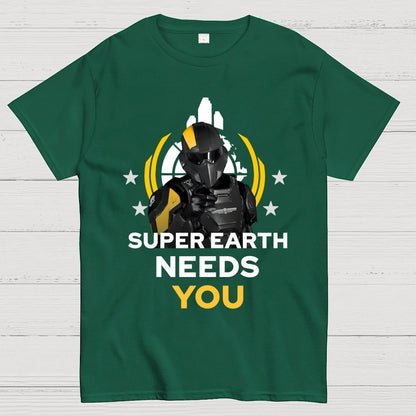 Super Earth Needs You Geek T-Shirt