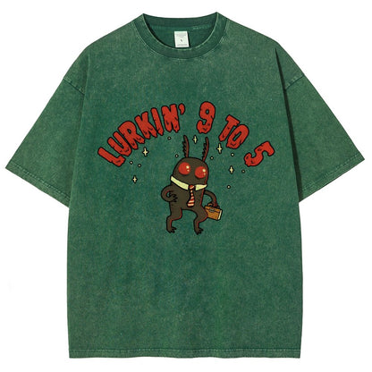 Mothman's Day Job Vintage Distressed T-shirt