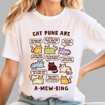 Cat Puns Are A-Mew-sing Geek T-Shirt