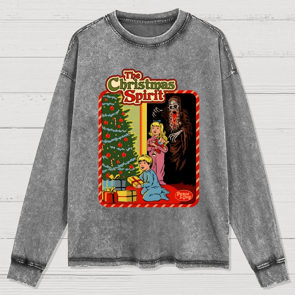 The Christmas Spirit Washed Long Sleeve Tee
