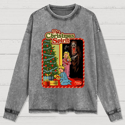 The Christmas Spirit Washed Long Sleeve Tee