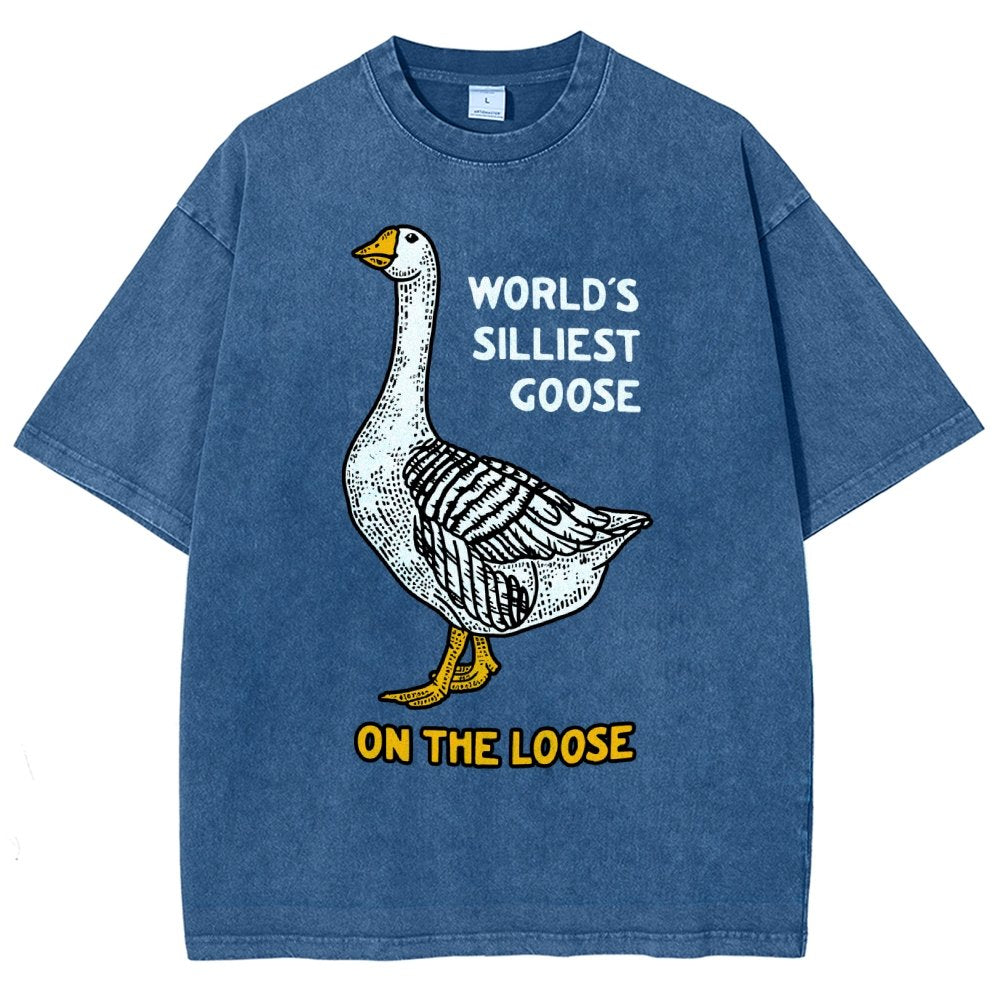 World's Silliest Goose Vintage Distressed T-shirt