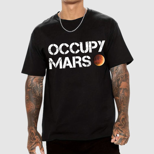 Occupy Mars Nerdy T-Shirt