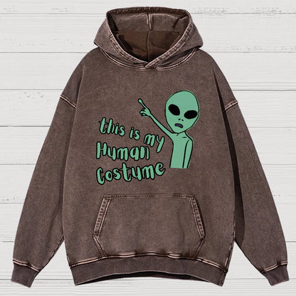 This is my Human Costume Vintage Distressed Hoodie