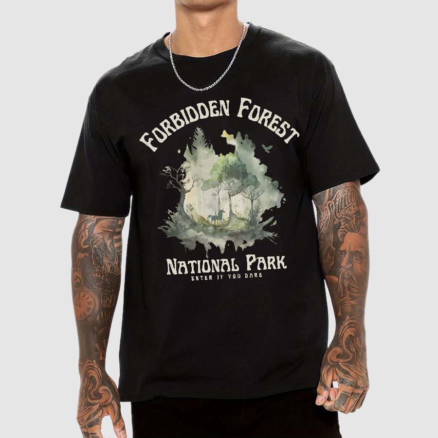 Forbidden Forest National Park Geek T-Shirt