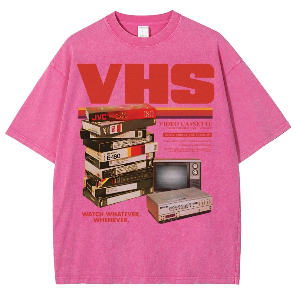 Vintage VHS Tapes  Vintage Distressed T-shirt