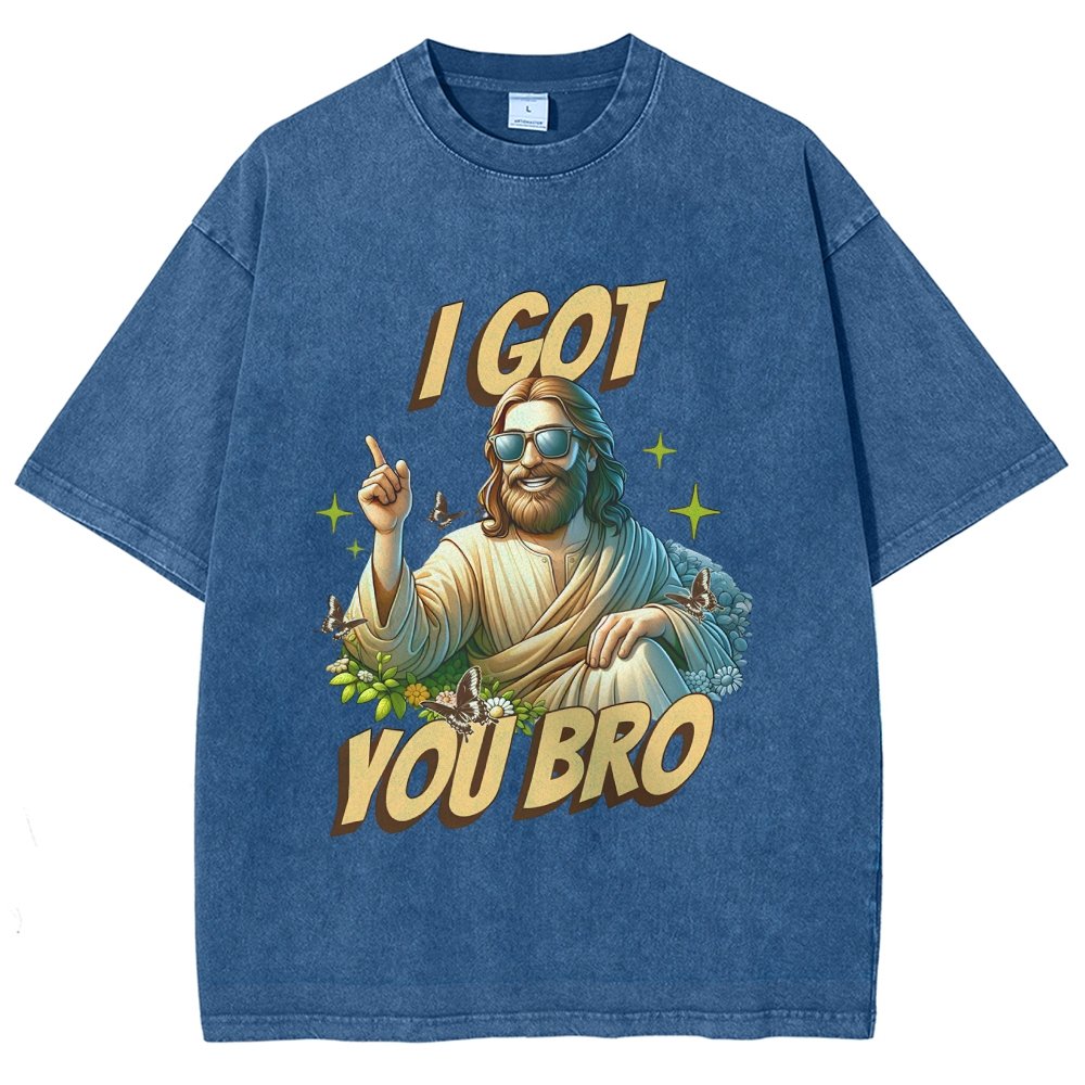 I Got You Bro , Funny Vintage Distressed T-shirt