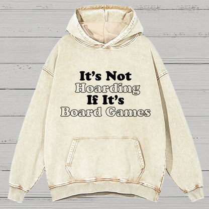 Its Not Hoarding If Its Board Games Vintage Distressed Hoodie