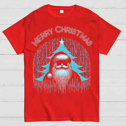 Funny Binary Christmas Santa Clause for Programmer Geek T-Shirt