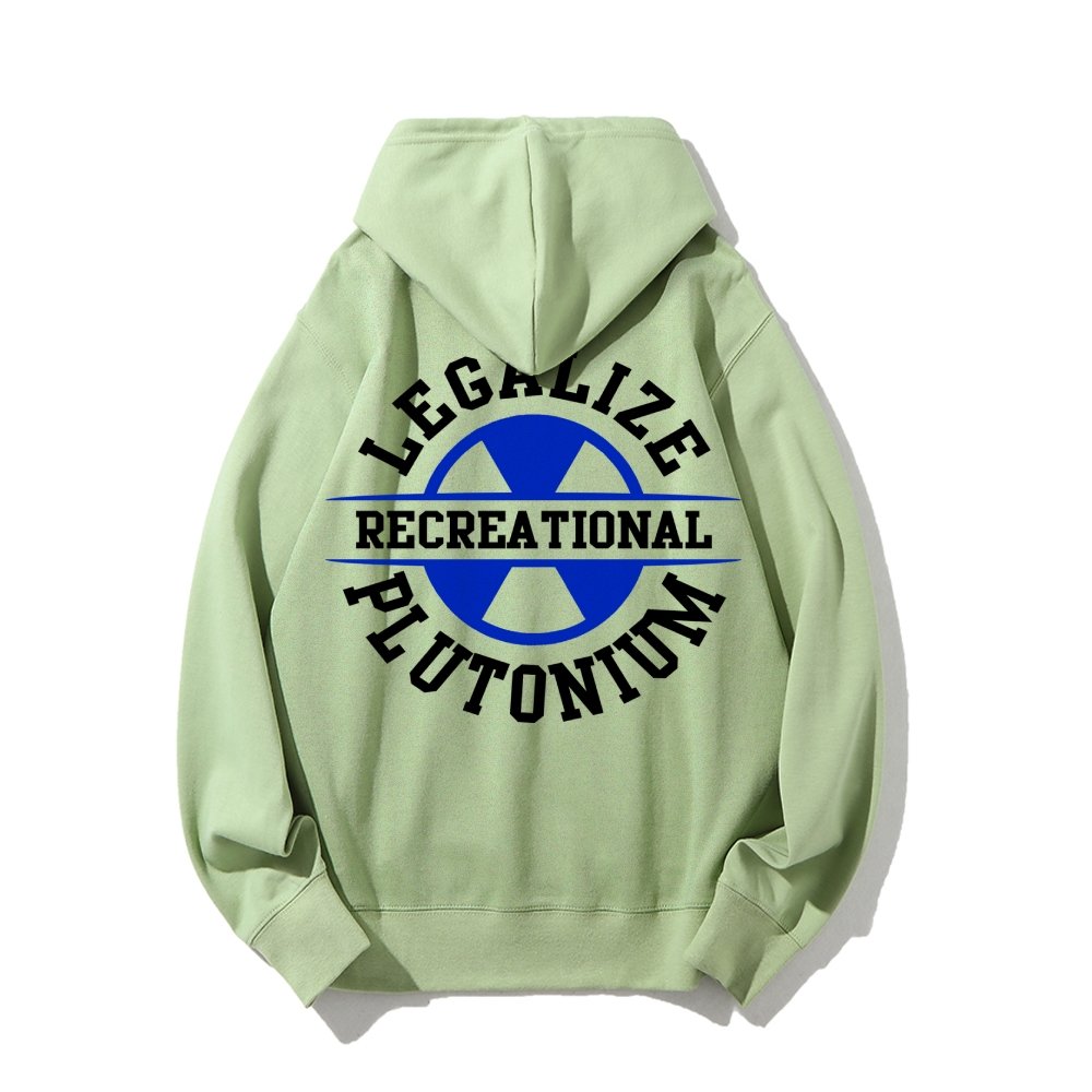 Legalize plutonium recreational Printed Back Unisex Cotton Hoodie
