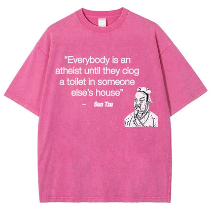 Funny Sun Tzu Saying Vintage Distressed T-shirt