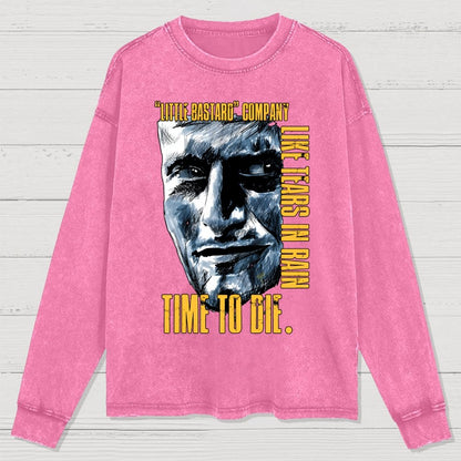 Time to die Washed Long Sleeve Tee 2507000326