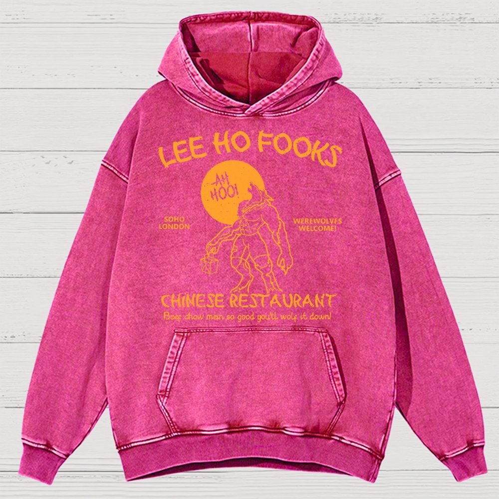 Lee Ho Fooks Chinese Restaurant Vintage Distressed Hoodie