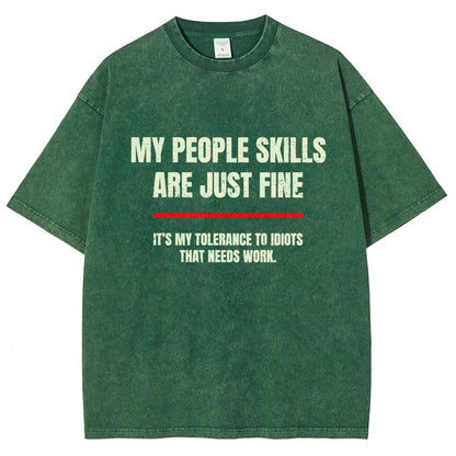 My People Skills Are Fine Vintage Distressed T-shirt