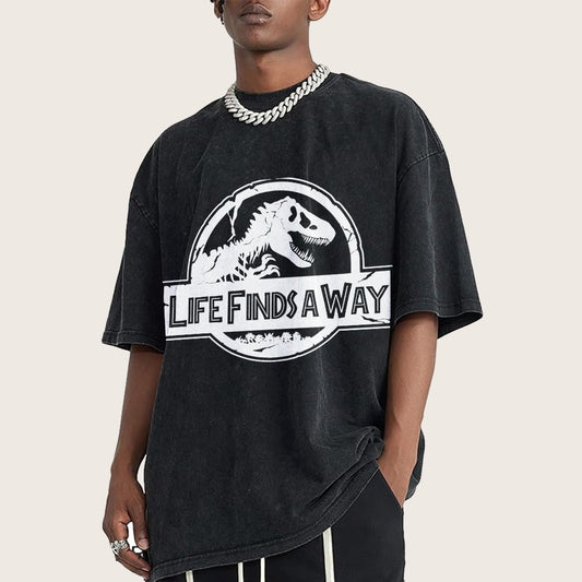 Life Finds A Way Vintage Distressed T-shirt