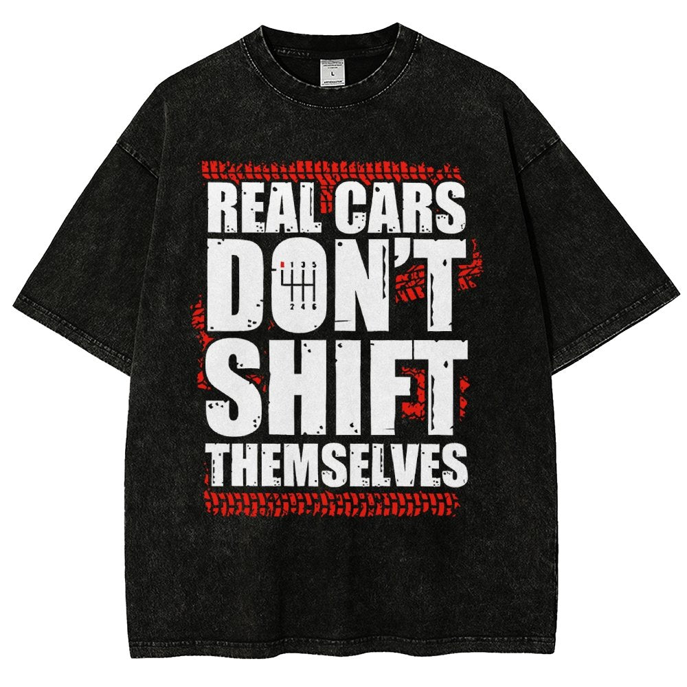 Manual Transmission Gearhead Vintage Distressed T-shirt