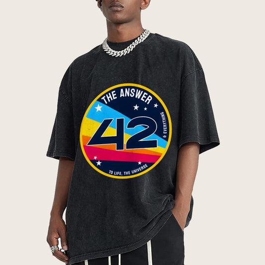 The Answer is 42 Vintage Distressed T-shirt