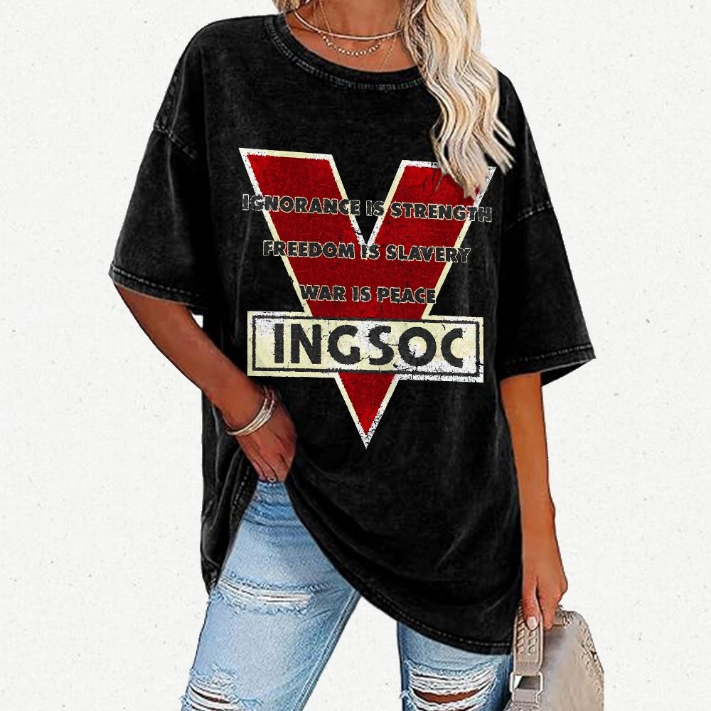 Ignorance Is Strength Tri Blend Vintage Distressed T-shirt