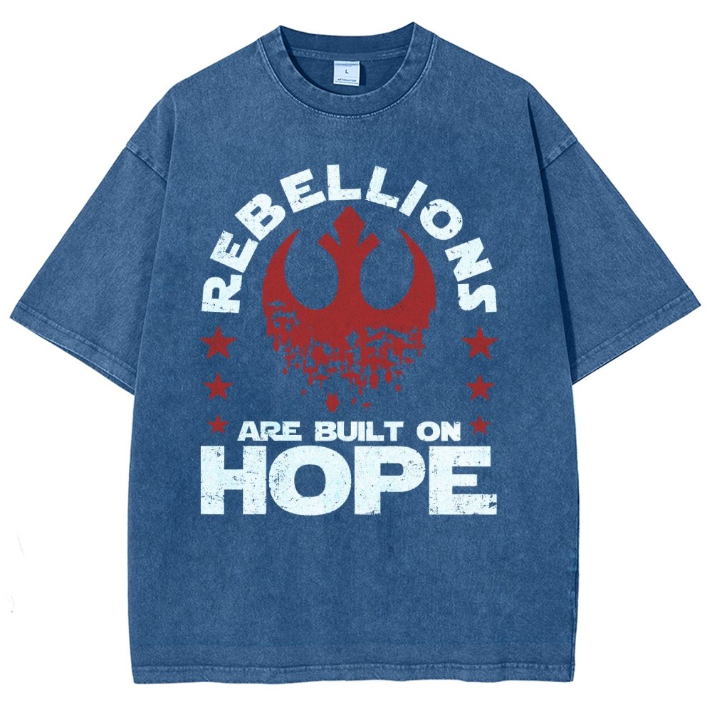 Star Galaxy's  Retro Rebellions Are Built On Hope Vintage Distressed T-shirt