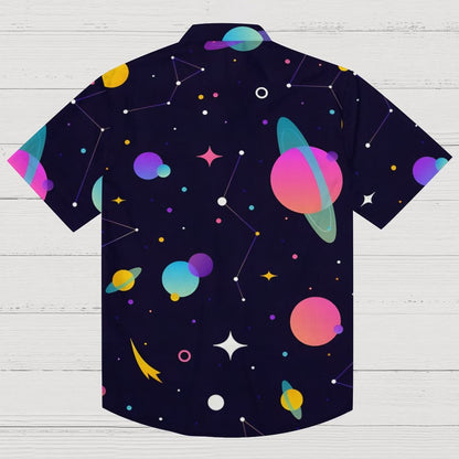 Galaxy Planet Series Print Geeky Shirt