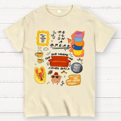 The one where he comes back Funny Easter Geek T-Shirt