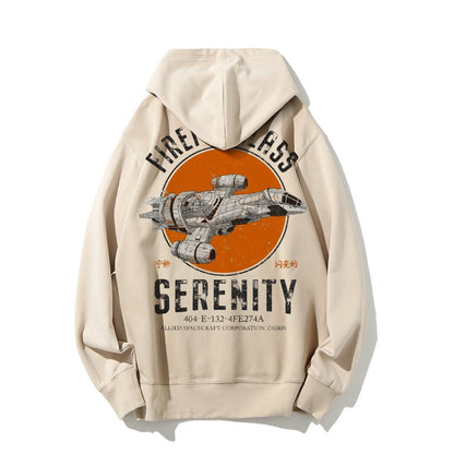 Retro Smugglers Nerdy Printed Back Cotton Hoodie