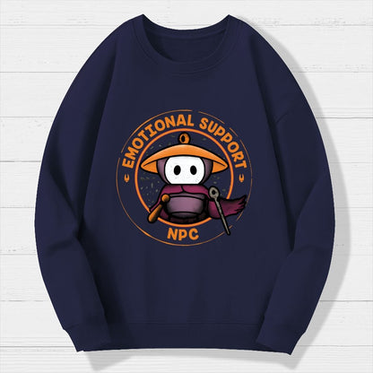 Emotional Support NPC Geek Cotton Sweatshirt