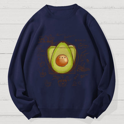 Divine Avocado Recipe Geek Cotton Sweatshirt