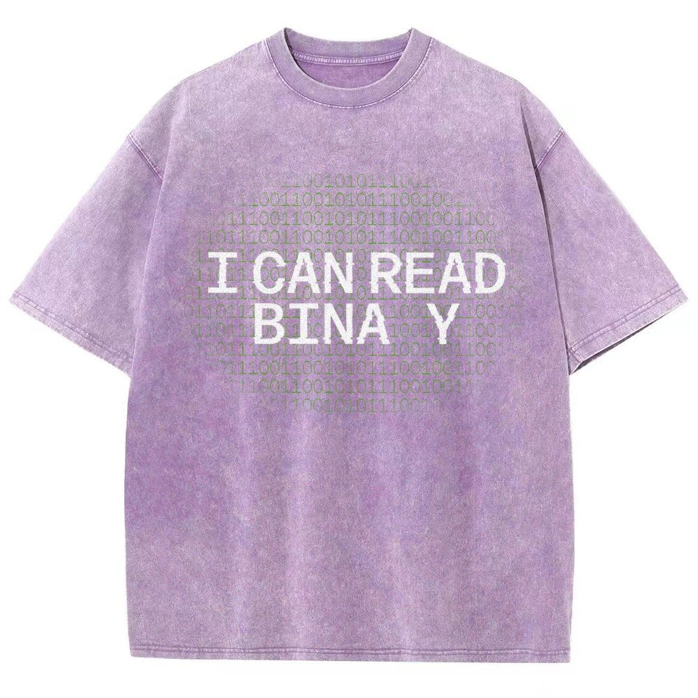 I Can Read Binary Vintage Distressed T-shirt