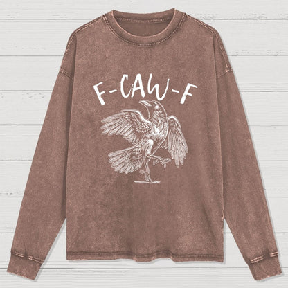 F-Caw-F Washed Long Sleeve Tee