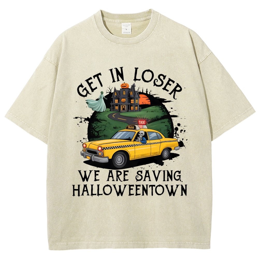 Get in Loser Halloween Vintage Distressed T-shirt