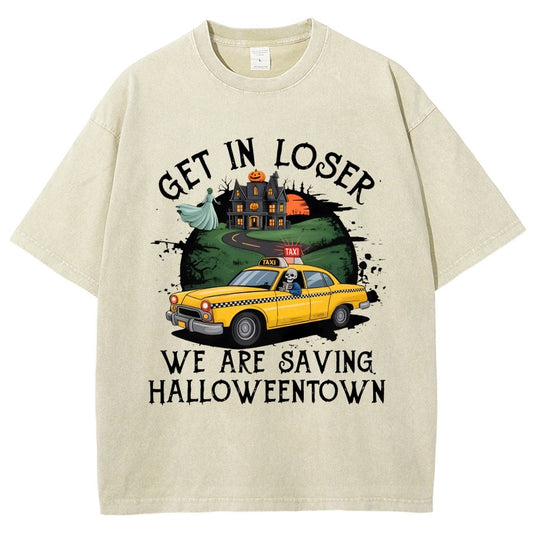 Get in Loser Halloween Vintage Distressed T-shirt