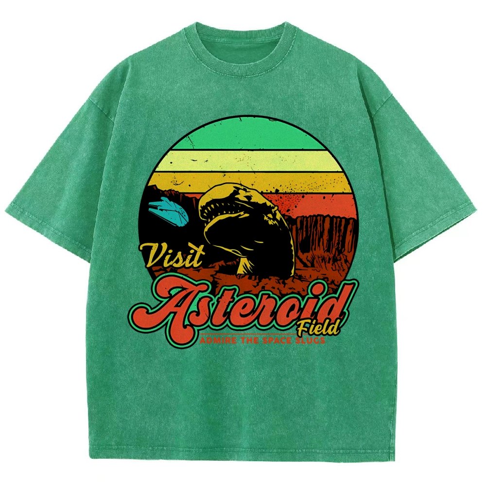 Visit Asteroid Admire The Space Slugs Vintage Distressed T-shirt