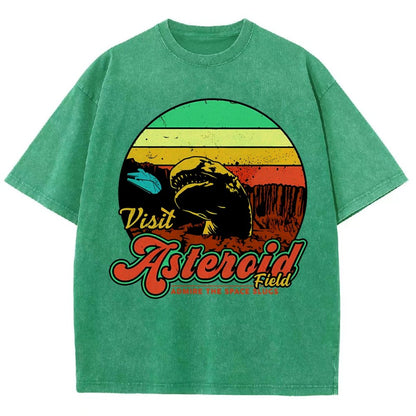 Visit Asteroid Admire The Space Slugs Vintage Distressed T-shirt