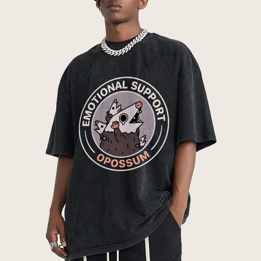 Emotional Support Possum Vintage Distressed T-shirt