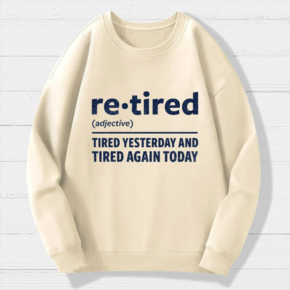 I Am Retired Geek Cotton Sweatshirt