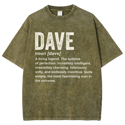 Dave Definition  Funny Dave Vintage Distressed T-shirt